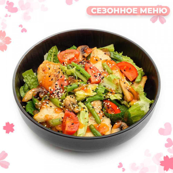 Салат с куриным филе 